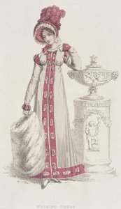 Walking Dress, grudzień 1819, z Ackermanns Repository of Arts autorstwa English School